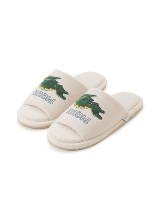 Men's Airy Moco Sleeping Dinosaur Printed Room Shoes