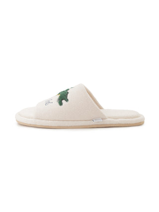 Men's Airy Moco Sleeping Dinosaur Printed Room Shoes