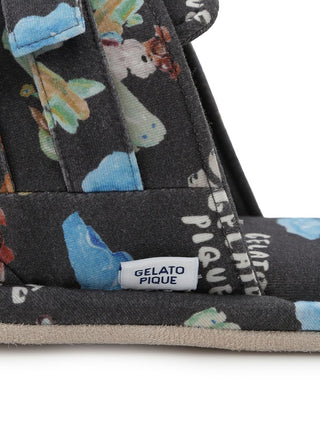[Hirano Toshiyuki] Men's Cool Rayon Plane Dog Printed Room Shoes - view 5