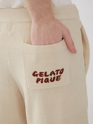 Men's Gelato Pique Logo Half Pants- Men's Loungewear Bottoms at Gelato Pique USA
