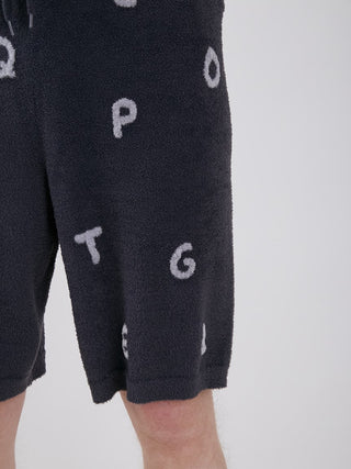 COOL Men's Smoothie Logo Jacquard Half Pants- Mens Loungewear Bottoms at Gelato Pique USA
