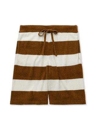 Smoothly Light 2-Striped Loungewear Shorts For Men by Gelato Pique USA