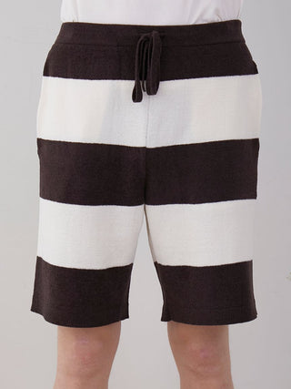 MEN'S Air Moco 2 Border Lounge Shorts in DARK GRAY, Men's Loungewear Shorts at Gelato Pique USA.