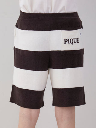 MEN'S Air Moco 2 Border Lounge Shorts in DARK GRAY, Men's Loungewear Shorts at Gelato Pique USA.