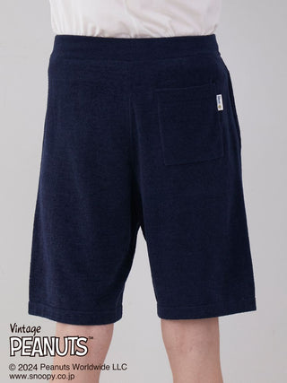 PEANUTS MENS TENNIS Lounge Shorts in NAVY, Men's Loungewear Shorts at Gelato Pique USA.