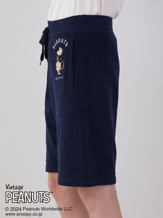 PEANUTS MENS TENNIS Lounge Shorts in NAVY, Men's Loungewear Shorts at Gelato Pique USA.