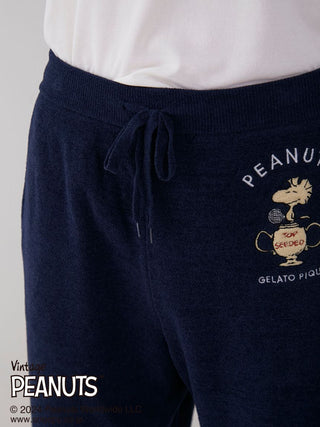 PEANUTS MENS TENNIS Lounge Shorts in NAVY, Men's Loungewear Shorts at Gelato Pique USA.