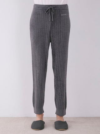 Smoothie Knit Ribbed Lounge Pants in GRAY, Men's Loungewear Lounge Pants at Gelato Pique USA.