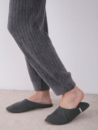 Smoothie Knit Ribbed Lounge Pants in GRAY, Men's Loungewear Lounge Pants at Gelato Pique USA.