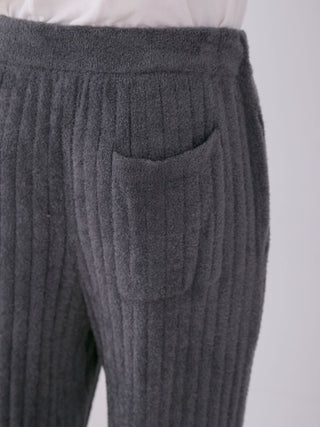 Smoothie Knit Ribbed Lounge Pants in GRAY, Men's Loungewear Lounge Pants at Gelato Pique USA.