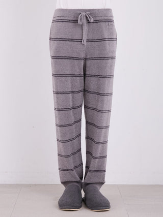 MEN'S Hot Smoothie Striped Lounge Pants in Dark Gray, Men's Loungewear Pants at Gelato Pique USA