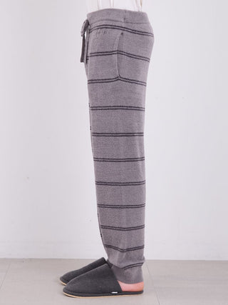 MEN'S Hot Smoothie Striped Lounge Pants in Dark Gray, Men's Loungewear Pants at Gelato Pique USA