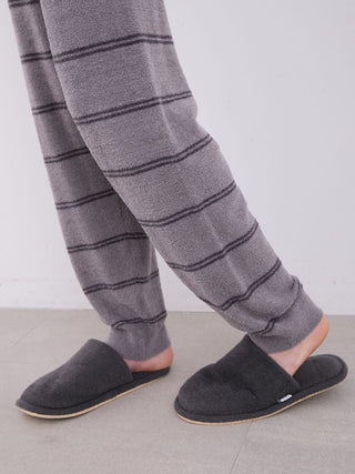 MEN'S Hot Smoothie Striped Lounge Pants in Dark Gray, Men's Loungewear Pants at Gelato Pique USA