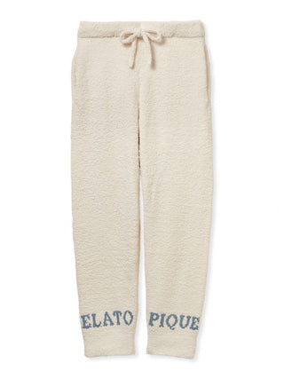 Powder Logo Pajama Pants in Ivory, Men's Loungewear Lounge Pants at Gelato Pique USA