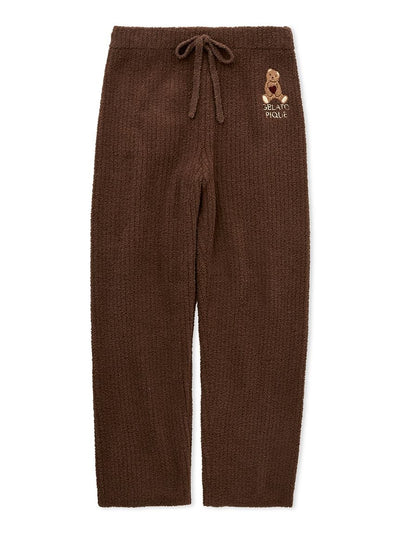 [Valentine][MENS] Babymoco Bear Motif Ribbed Lounge Pants gelato pique