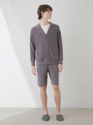 Man wearing Smoothie Lite Mens Lounge Shorts from Gelato Pique USA, premium loungewear featuring a lightweight, smooth knit design.