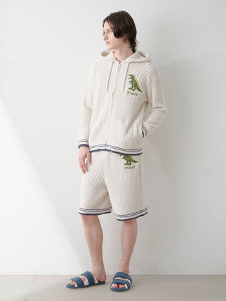 Mens Waffle Dinosaur Shorts