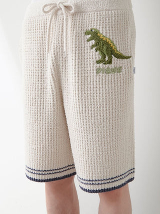 Mens Waffle Dinosaur Shorts