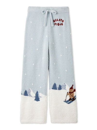 [HOLIDAY] Men's Skiing Bear Jacquard Pants gelato pique