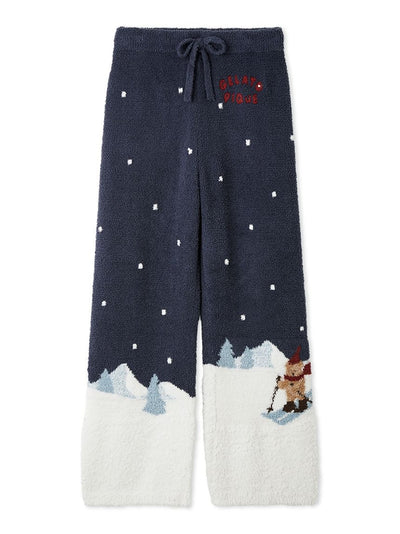 [HOLIDAY] Men's Skiing Bear Jacquard Pants gelato pique