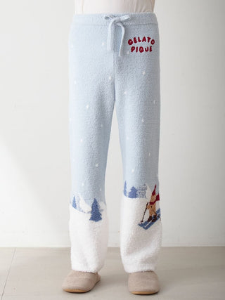 [HOLIDAY] Men's Skiing Bear Jacquard Pants