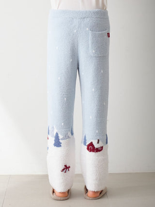[HOLIDAY] Men's Skiing Bear Jacquard Pants
