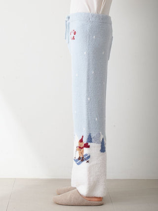 [HOLIDAY] Men's Skiing Bear Jacquard Pants