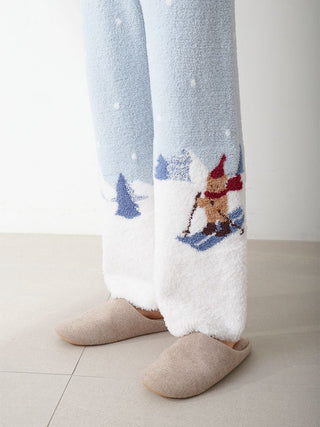 [HOLIDAY] Men's Skiing Bear Jacquard Pants