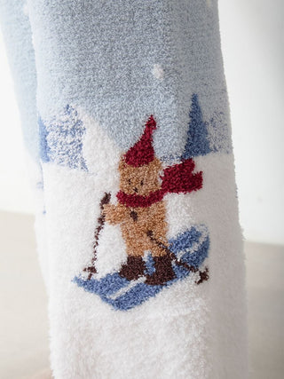 [HOLIDAY] Men's Skiing Bear Jacquard Pants