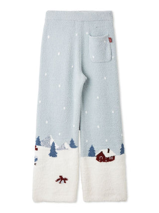 [HOLIDAY] Men's Skiing Bear Jacquard Pants