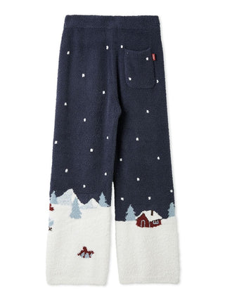 [HOLIDAY] Men's Skiing Bear Jacquard Pants