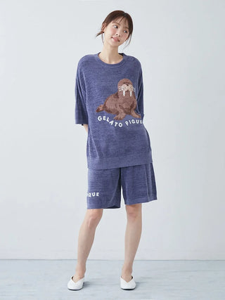 Men's Cool Smoothie Lite Sea Animals Jacquard Shorts