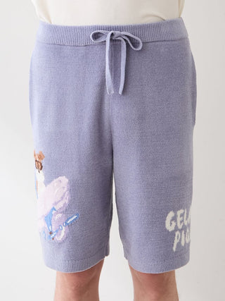 [Hirano Toshiyuki] Men's Airy Moco Plane Dog Jacquard Shorts - view 5