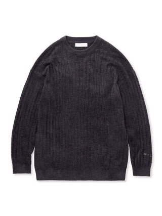 Temperature Control Mens Rib Knit Sweater in Dark Gray, Men's Pullover Sweaters at Gelato Pique USA