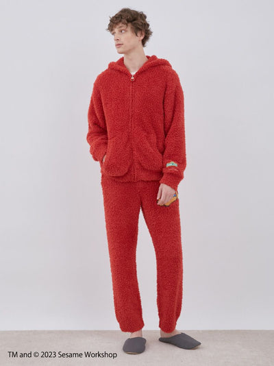 [SESAME STREET][MENS] Elmo Hoodie & Long Pants Loungewear Set gelato pique