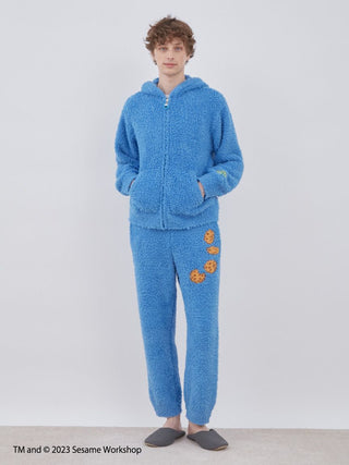 [SESAME STREET][MENS] Cookie Monster Hoodie & Long Pants Loungewear Set