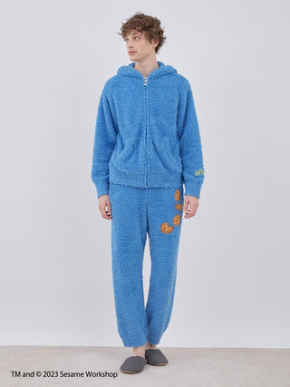 [SESAME STREET][MENS] Cookie Monster Hoodie & Long Pants Loungewear Set
