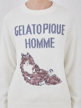 Men's Baby Moco Sleep Cat Pullover Sweater