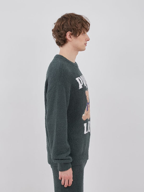 MENS] Bear Jacquard Pullover Sweater