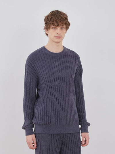 MENS Hot Smoothie Ribbed Pullover Tops gelato pique