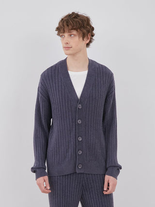 MENS Hot Smoothie Ribbed Button up Cardigan