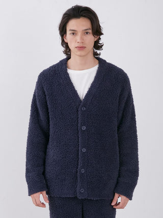 Basic Gelato Button Up Lounge Cardigan in Navy,  Comfy and Luxury Men's Loungewear Cardigan at Gelato Pique USA