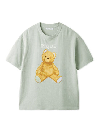 MEN'S Air Moco Bear Lounge T-shirt in MINT, Men's Loungewear Tops, T-shirt , Tank Top at Gelato Pique USA.