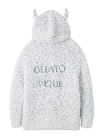 PIQUE MONSTER Mens Horned Zip up Hoodie Jacket gelato pique