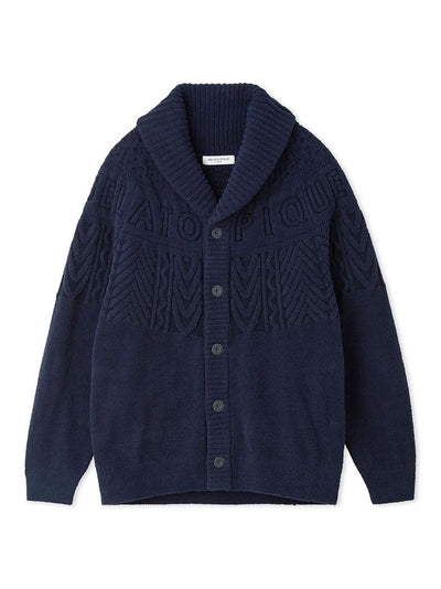 MENS Air Moco Aran Shawl Collar Cardigan gelato pique