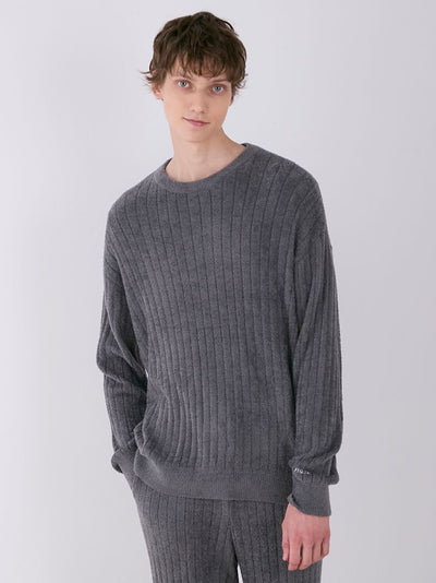 Smoothie Relaxed Fit Ribbed Knit Sweater gelato pique