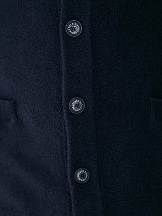 MEN'S Smoothie Button Up Cardigan in NAVY, Comfy and Luxury Men's Loungewear Cardigan at Gelato Pique USA.