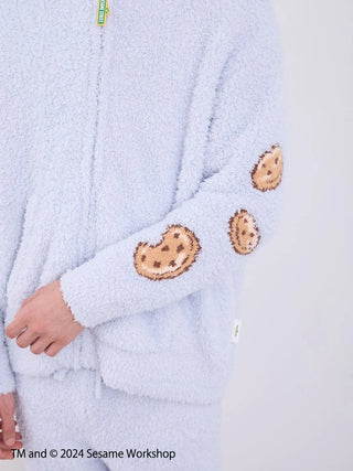 【SESAME STREET】 MEN's Cookie Monster Hoodie and Shorts Loungewear Set in Blue, Women's Loungewear Set at Gelato Pique USA