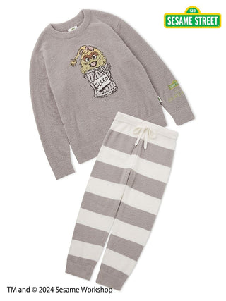 SESAME STREET MEN'S Motif Pullover & Lounge Pants Loungewear SET in Gray, Men's Loungewear Set at Gelato Pique USA