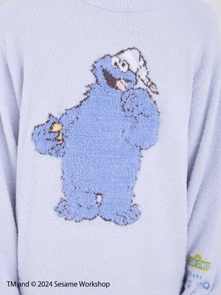 SESAME STREET MEN'S Motif Pullover & Lounge Pants Loungewear SET in Blue, Men's Loungewear Set at Gelato Pique USA